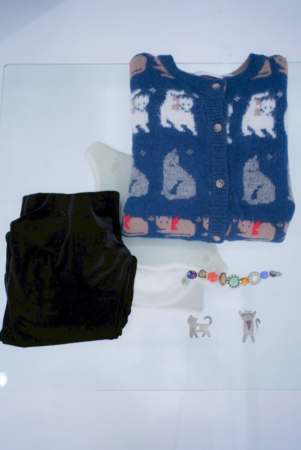 【専用】cats sweater & cat broach