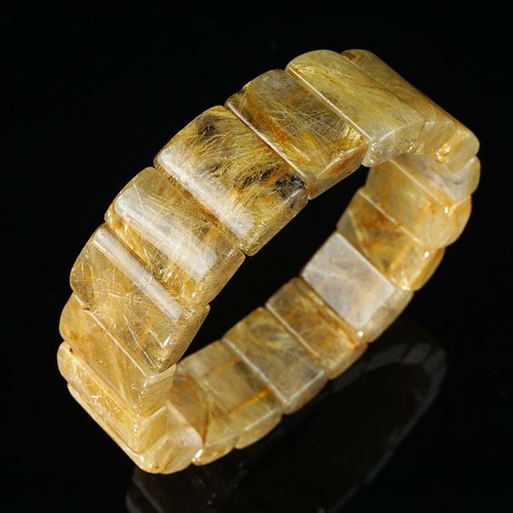 タイチンルチルクォーツ バングル ルチルクォーツ 一点物 111-42329