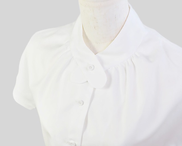 中原淳一デザイン 復刻ブラウス  クロスカラーブラウス