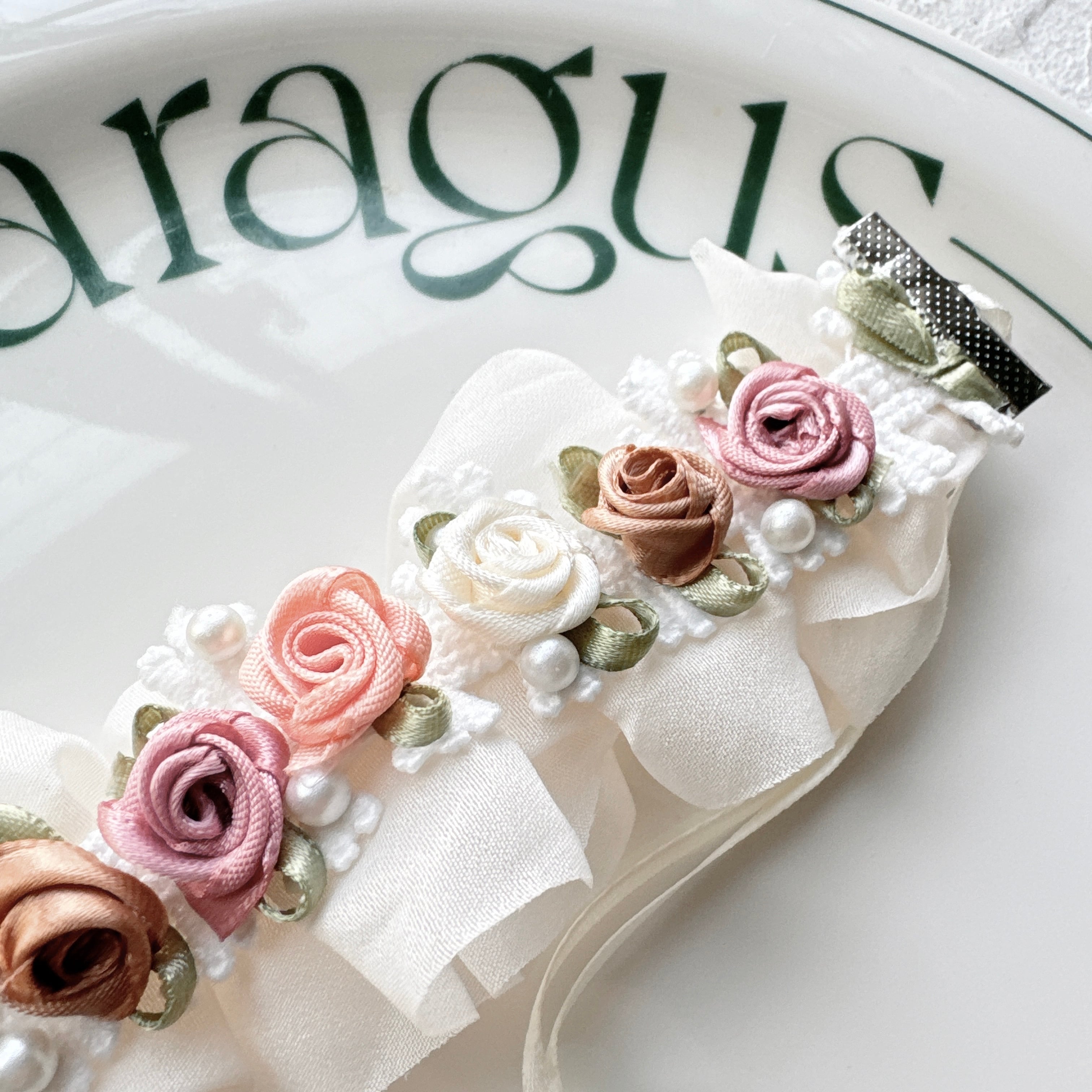 清楚なお花ヘットドレス