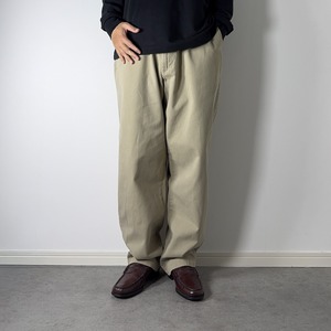 90s 初期型 USA製 Polo by Ralph Lauren POLO CHINO "No pleats" beige W34L30.5相当 古着