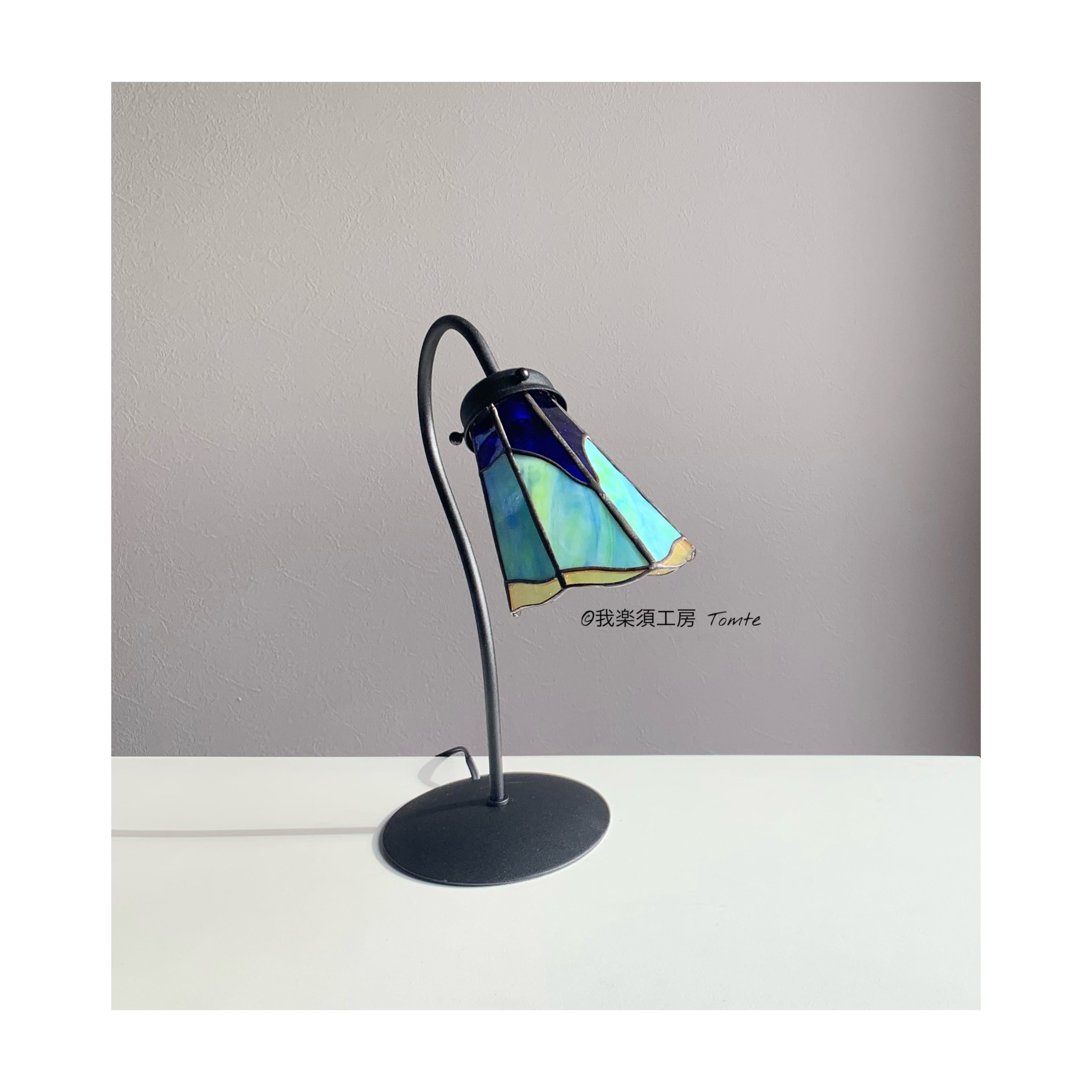 ピーコックステンドグラスランプ ステンドグラス ステンドグラスランプ