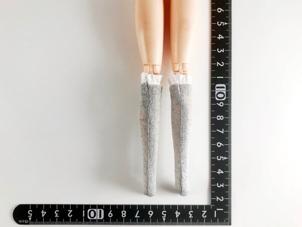 ドールアクセサリ 1/6 女性用 靴下 ストッキング グレー TKDG23G86-6 - 画像2