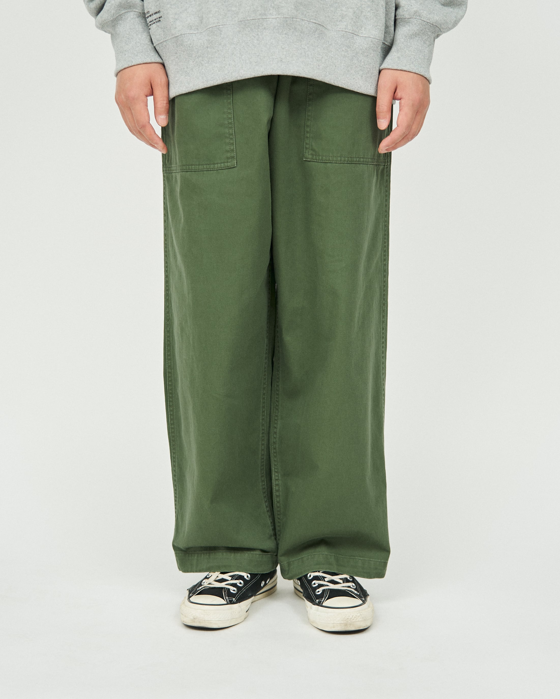 マイクロタイプライター ツータック イージーテーパード ワイドパンツ マイクロタイプライター ツータック イージーテーパード ワイド