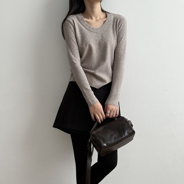 Crew Neck Knit Pullover　TO0940