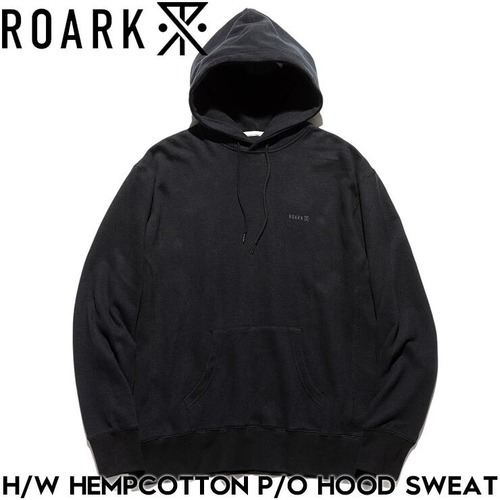 THE ROARK REVIVAL ロアークリバイバル H/W HEMPCOTTON P/O HOOD SWEAT ヘビーウェイトプルオーバーパーカー フーディ RSWJH1152-BLK 日本代理店正規品