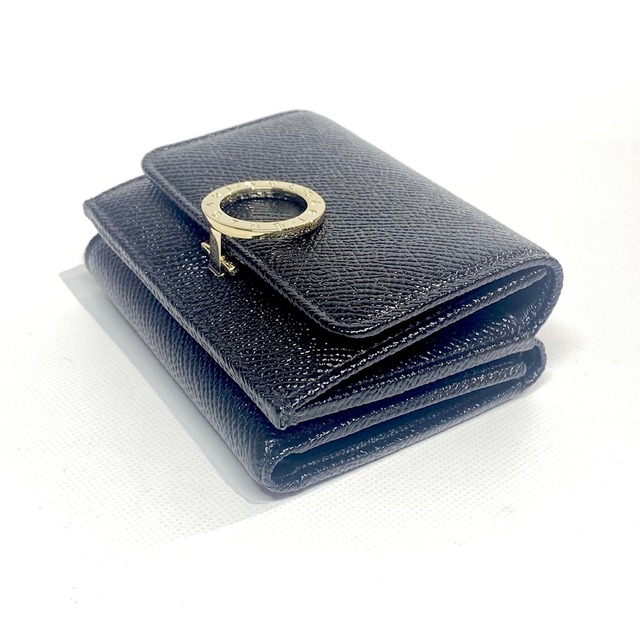 BVLGARI ブルガリ 三つ折り財布 レディース 288648 GRAIN/BLK
