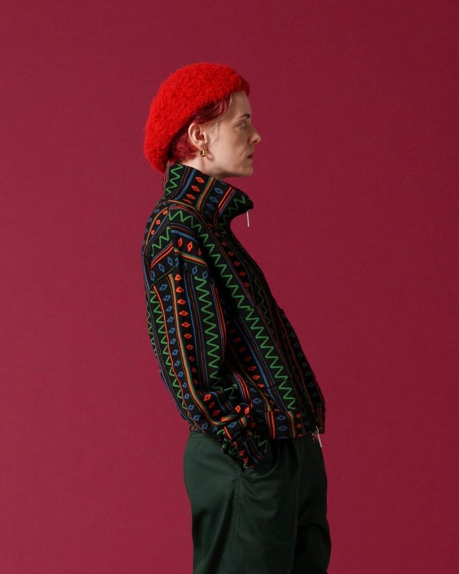 Jacquard Knit Drivers Jacket / ジャガードニットドライバーズ 