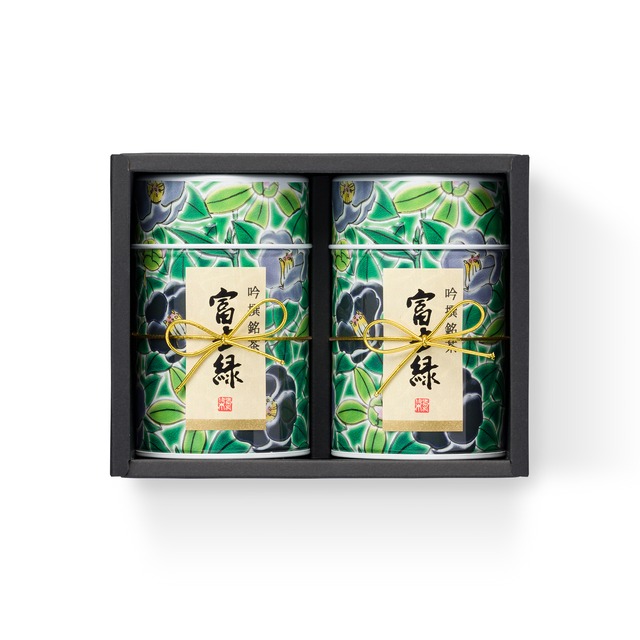 ギフト茶缶【A-003】富士緑100g×2缶