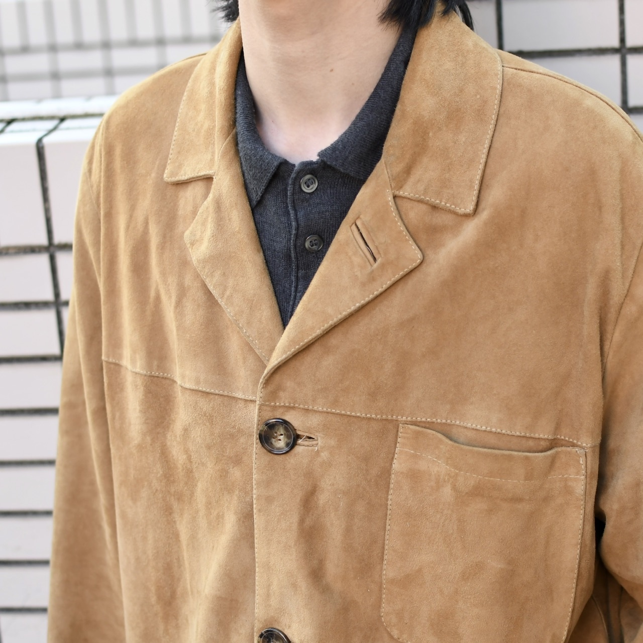 suede leather coverall