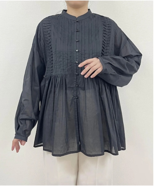 ５月１７日までオーダー受付！237-35004  インド綿ピンタックシャツ