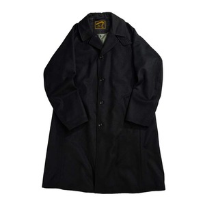 WOOL BEAVER BAL COLLAR CT / ウールビーバーバルカラーコート(BLACK)