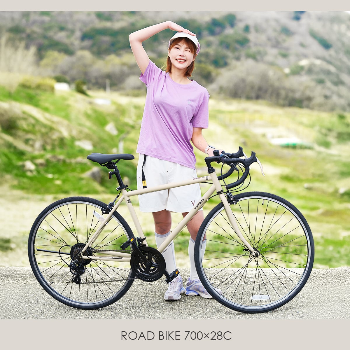 PROVROS ロードバイク 自転車 700×28C シマノ21段変速 ギア 初心者