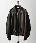 ATELANE Antique fake leather back bomber jacket (BRN) 25A-23050