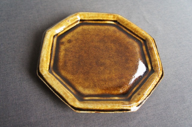 熊本天草：陶房スイさん　８角プレート（大）