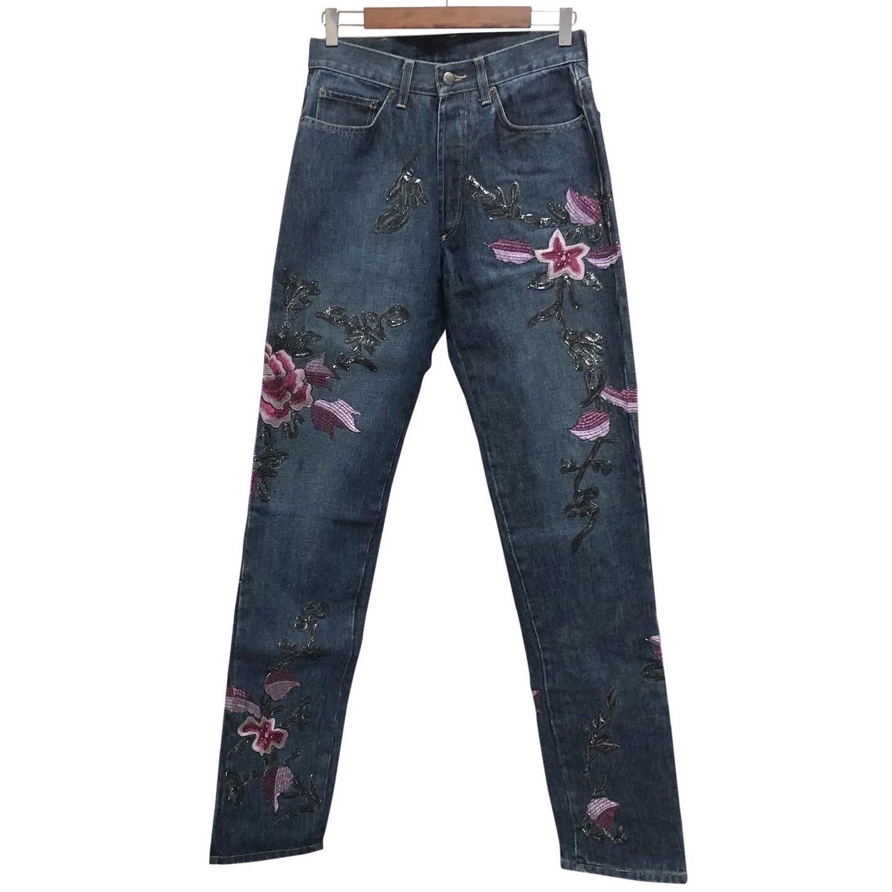 GUCCI by Tom Ford embroidery denim pants | NOIR ONLINE
