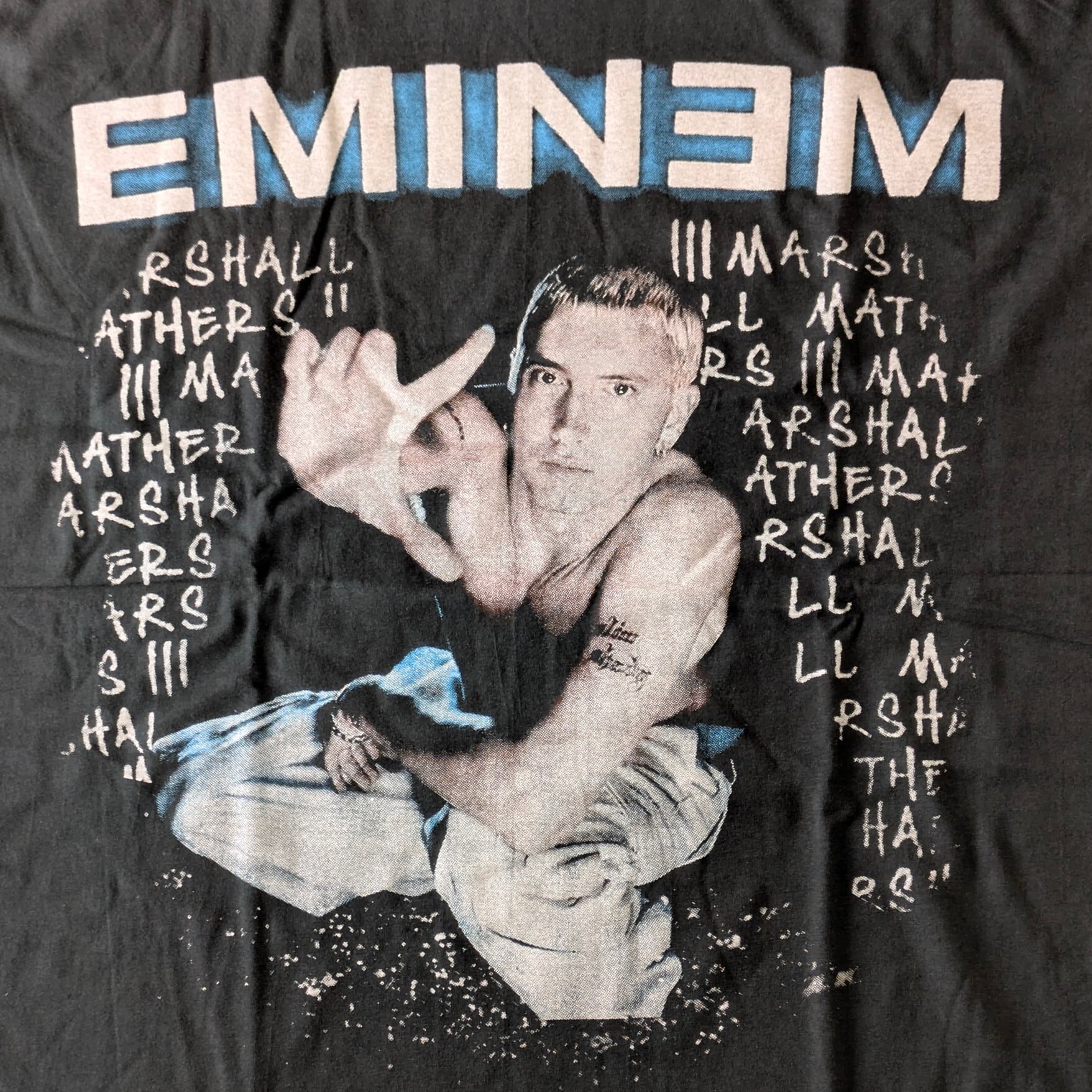 EMINEM Tシャツ サイズ不明 タイダイ マーブル エミネム ヴィンテージ 入荷】 00s Eminem The Marshall Mathers ヴィンテージTシャツ