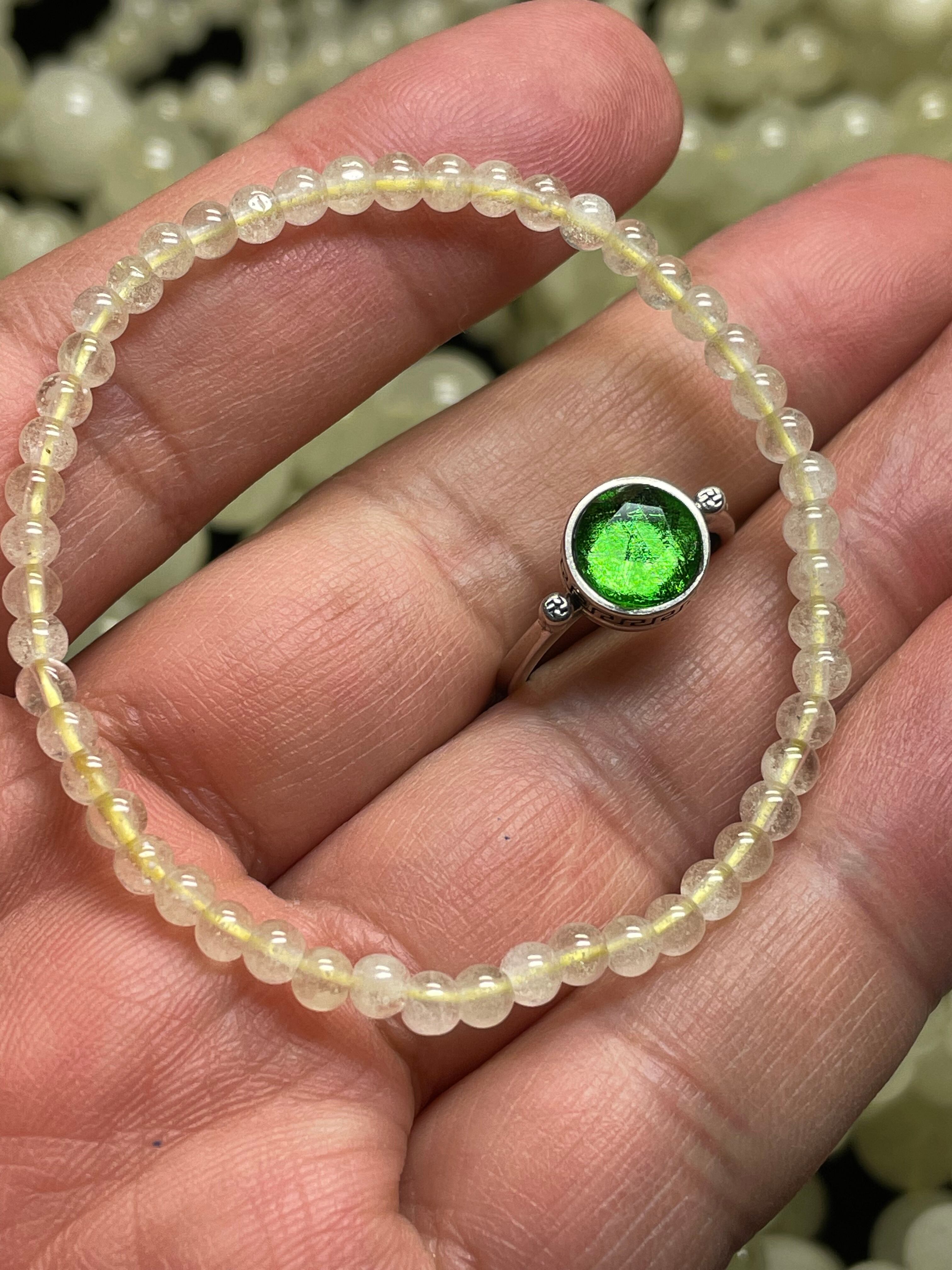 満点の 高品質 12mm ドミニカ産 天然 ブルー アンバー ブレスレット