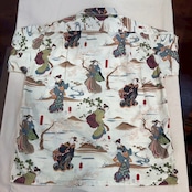 HOUSTON/ヒューストン 歌川国芳 COTTON RAYON ALOHA SHIRT (隅田川之朝霧)/アロハシャツ