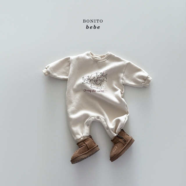 《入荷待ち》送料無料【BONITO】bebe) Check Dumble Hood Suit