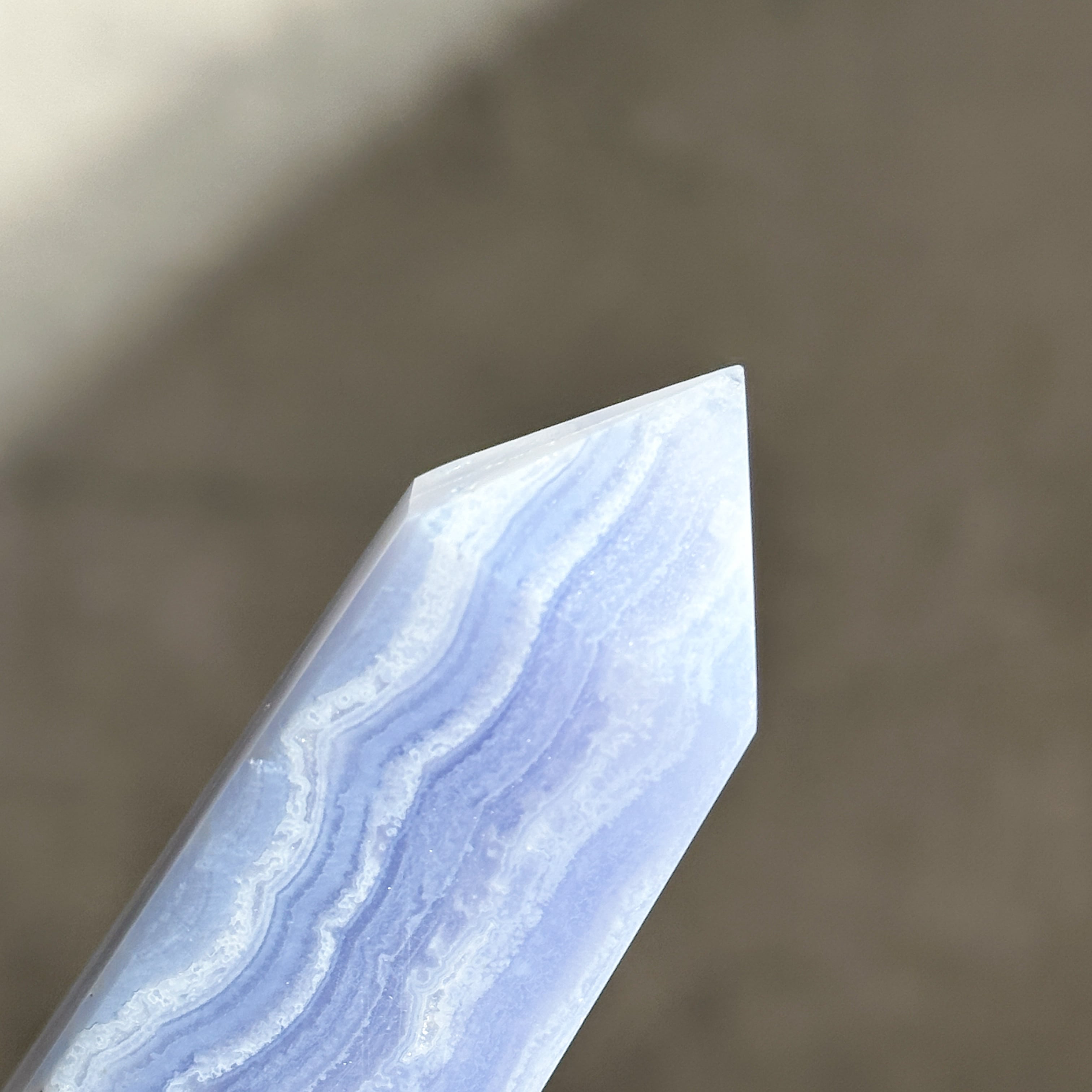 ブルーレースアゲート タワー 11◇ Blue Lace Agate ◇天然石・鉱物