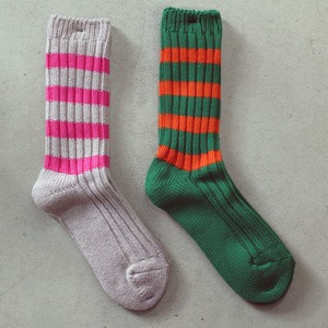 DECKA　デカ　×BRU NA BOINNE　ブルーナボイン　HEAVY  BORDER SOCKS 