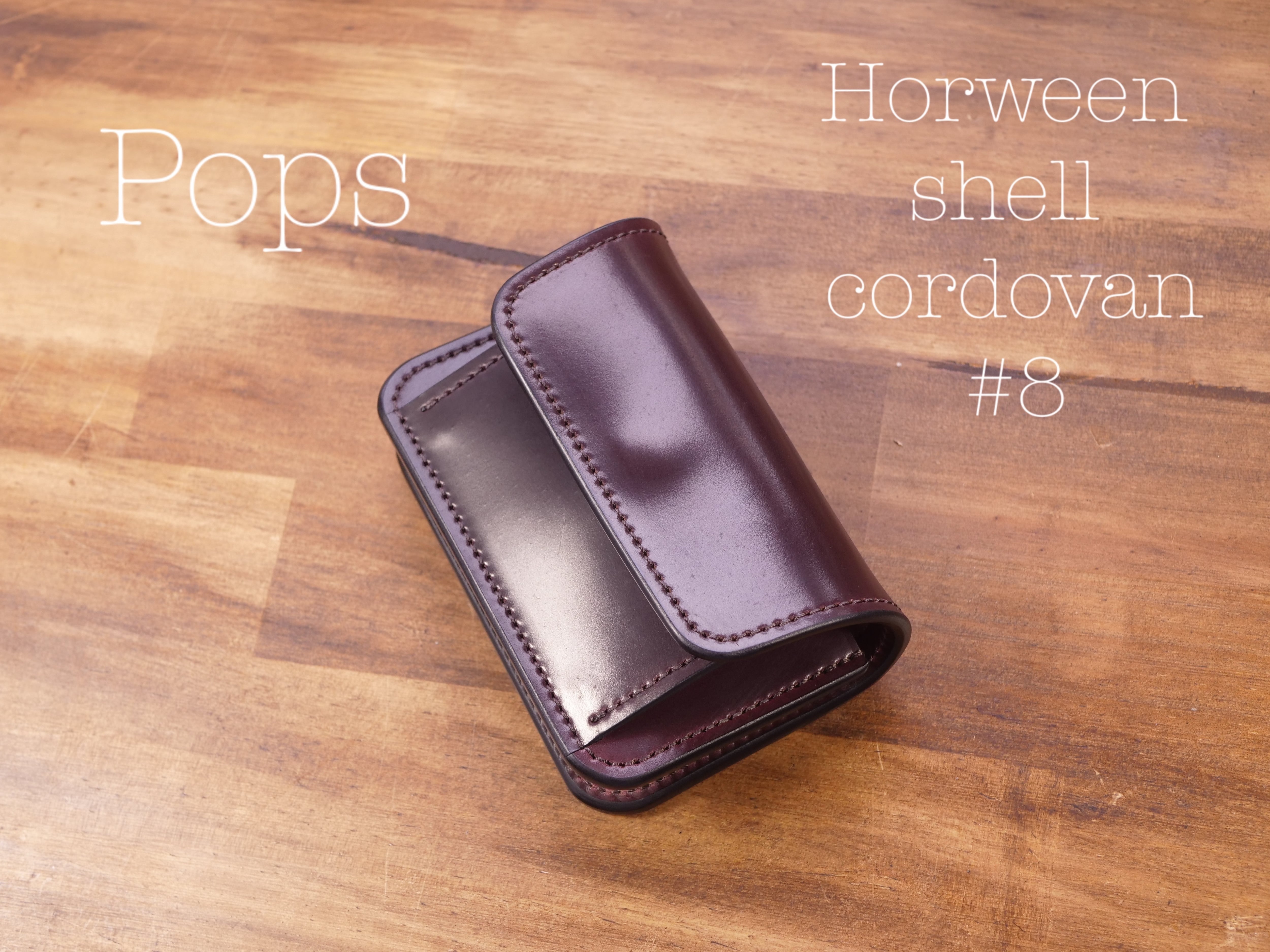 ロブスタレザー #8 バーガンディ 二つ折り財布 robusta leather