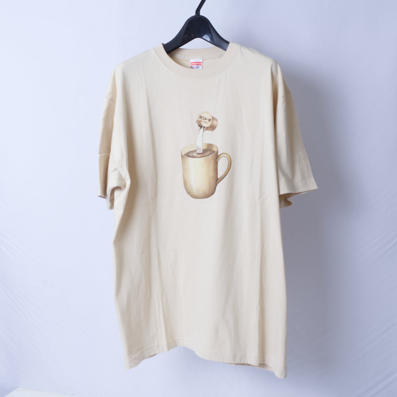 猫Tシャツ - スニャータ-【size:XL】ベージュ t26