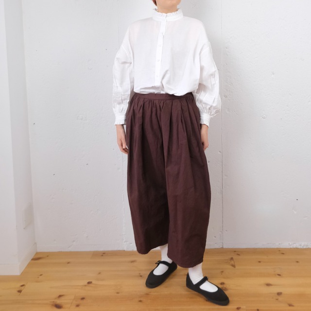 maison de soil (メゾンドソイル) シルク 薄キルティング バンドカラーシャツジャケット STITCHED BANGALORE SILK PLAIN BANDED COLLAR SHIRT