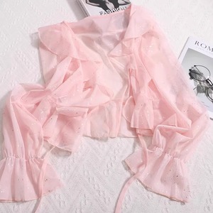 レディース トップス カーディガン ボレロ 羽織 クロップド丈 長袖 フリル 透け感 スパンコール キラキラ かわいい おしゃれ ラフ ガーリー 存在感 抜け感 ラブリー キュート ロマンティック ナチュラル 無地 春 夏 秋 ロングシーズン デート お出かけ リゾート 旅行 海 プール ビーチ 公園 女子会 休日 バカンス ショッピング お花見 カフェ フェス 重ね着 韓国 オルチャン プレゼント プチプラ 普段使い 着回し モテ 清楚 インスタ映え フリーサイズ ワンサイズ カラバリ 春カラー