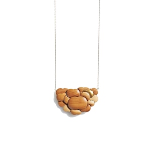 木村木品製作所 りんごの木 ネックレス「りんごたち」Necklace GRAIN 1 (ショート) モチーフサイズ6cm チェーン長44cm