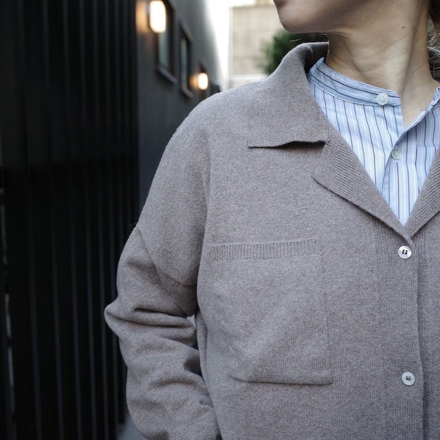 CORDERA(コルデラ)CASHMERE POLO CARDIGAN