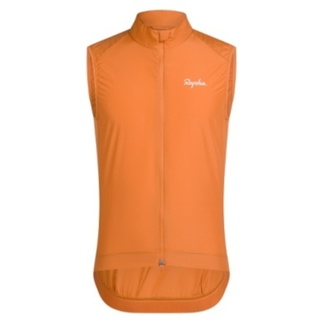 RAPHA MEN CORE GILET DUSTED ORANGE/WHITE