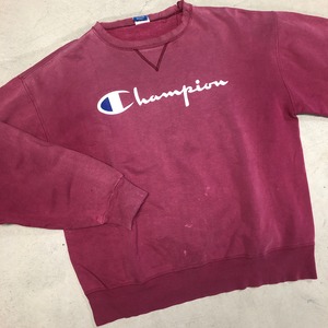 ⊕1990'S CHAMPION  ”FADE RED" SWEAT
