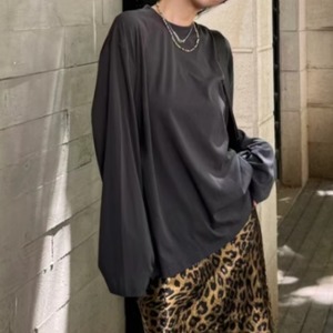 Round neck long sleeve tops　RW0938