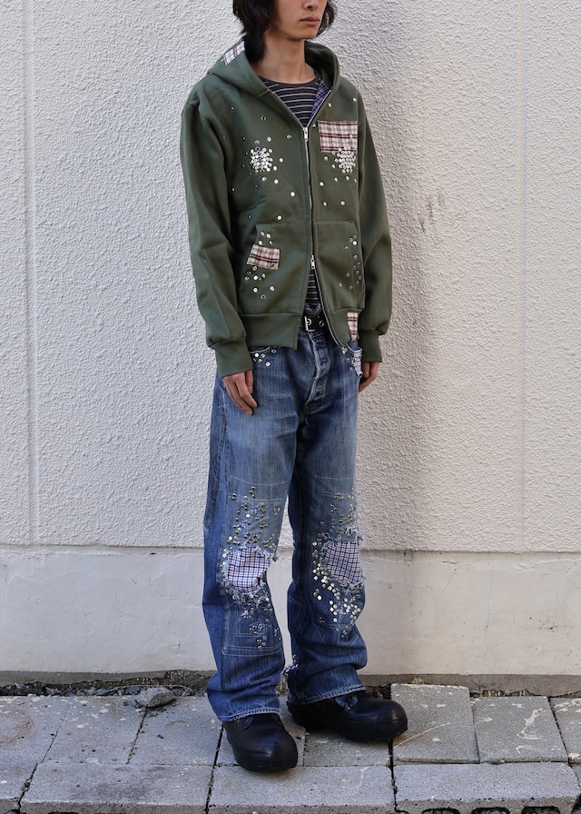 【Hannah Creak/26aw】Studded Jeans Blue