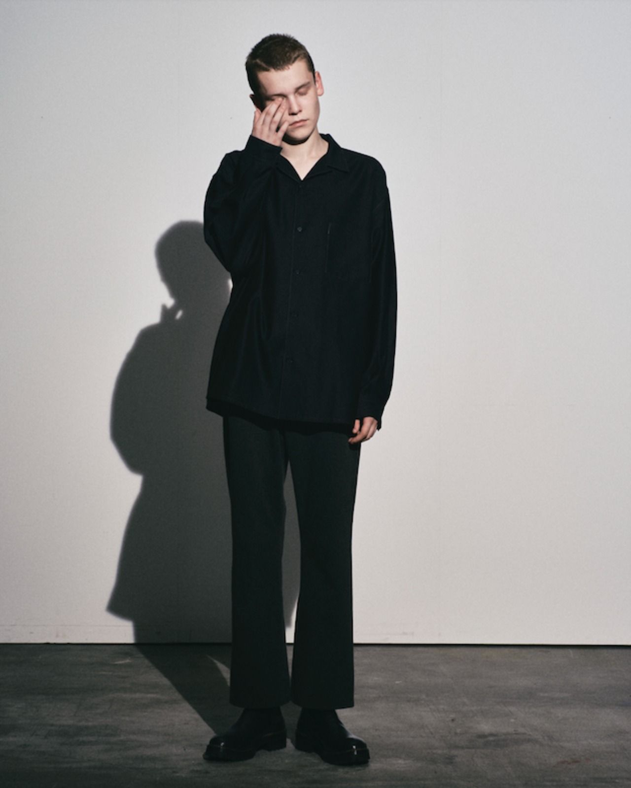 【AMOSKEAG】OPEN COLLAR SHIRT