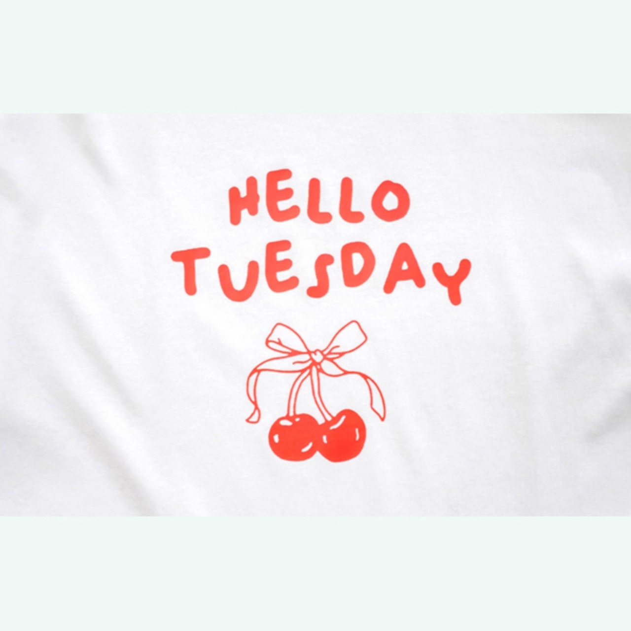 ”HELLO TUESDAY”　オーバーサイズTシャツ i0357