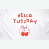 ”HELLO TUESDAY”　オーバーサイズTシャツ i0357