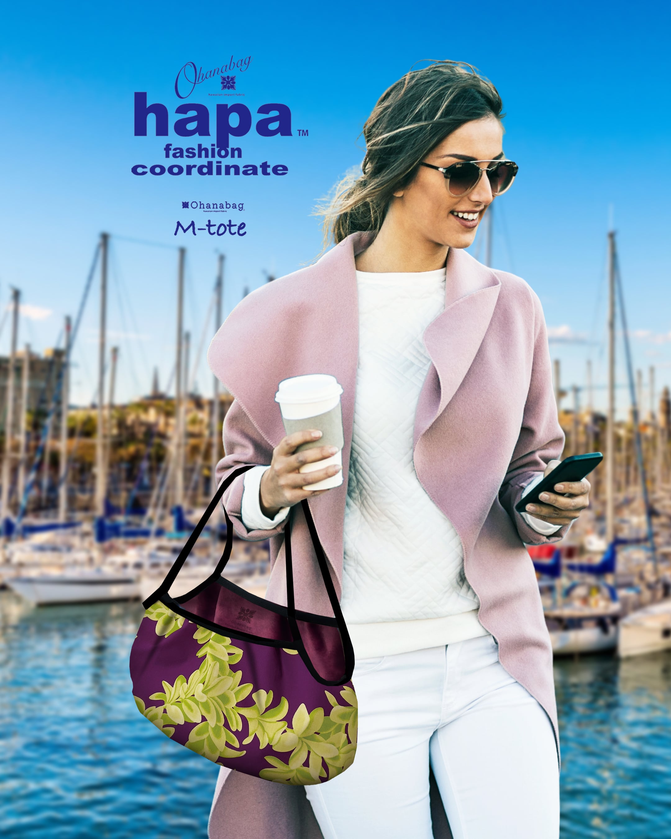 【M-tote_ST・ レイナアラ】|stylish|Hawaiian Ohana Bag/ M-tote106_ST<新柄登場>