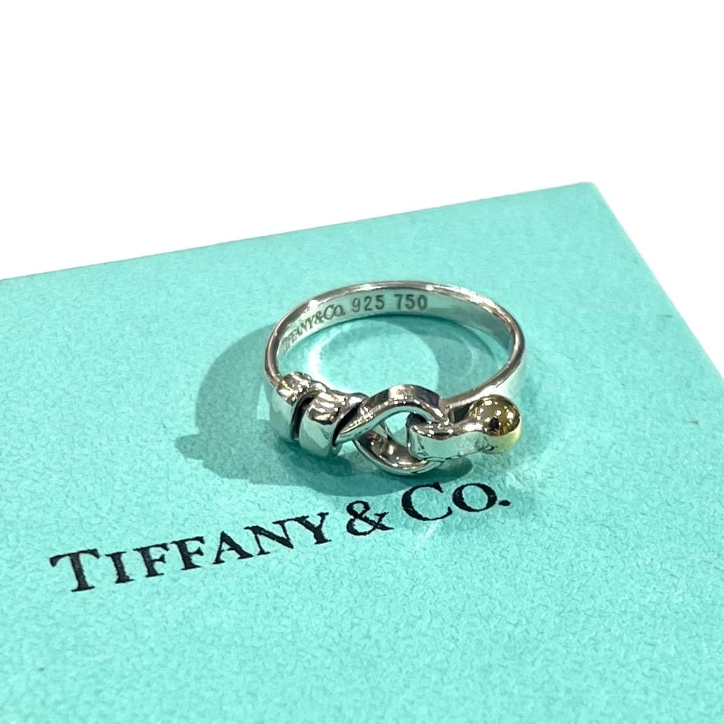 TIFFANY&CO】【9号】2955 ティファニー結ツイスト フラットワイヤー