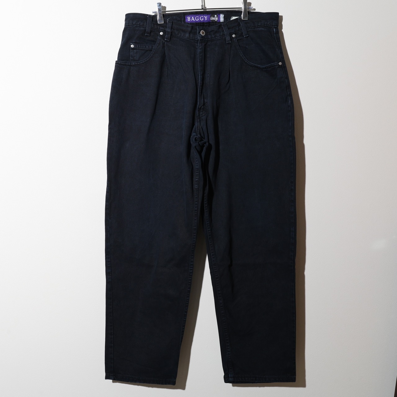 38×30 USA 95年 Baggy Silvertab Levi’s ブラックデニムパンツ リーバイス シルバータブ