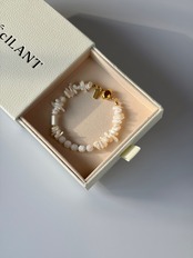 magnet bracelet | Shell Glow［GB040-WH］