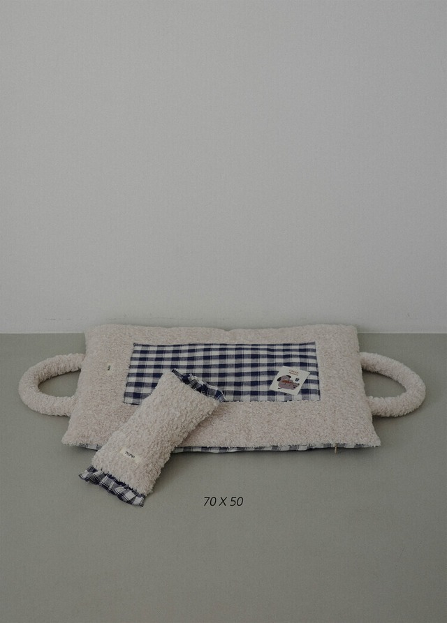 〈予約アイテム〉OHDIBS / Homey Warmy Topper – ネイビーチェック