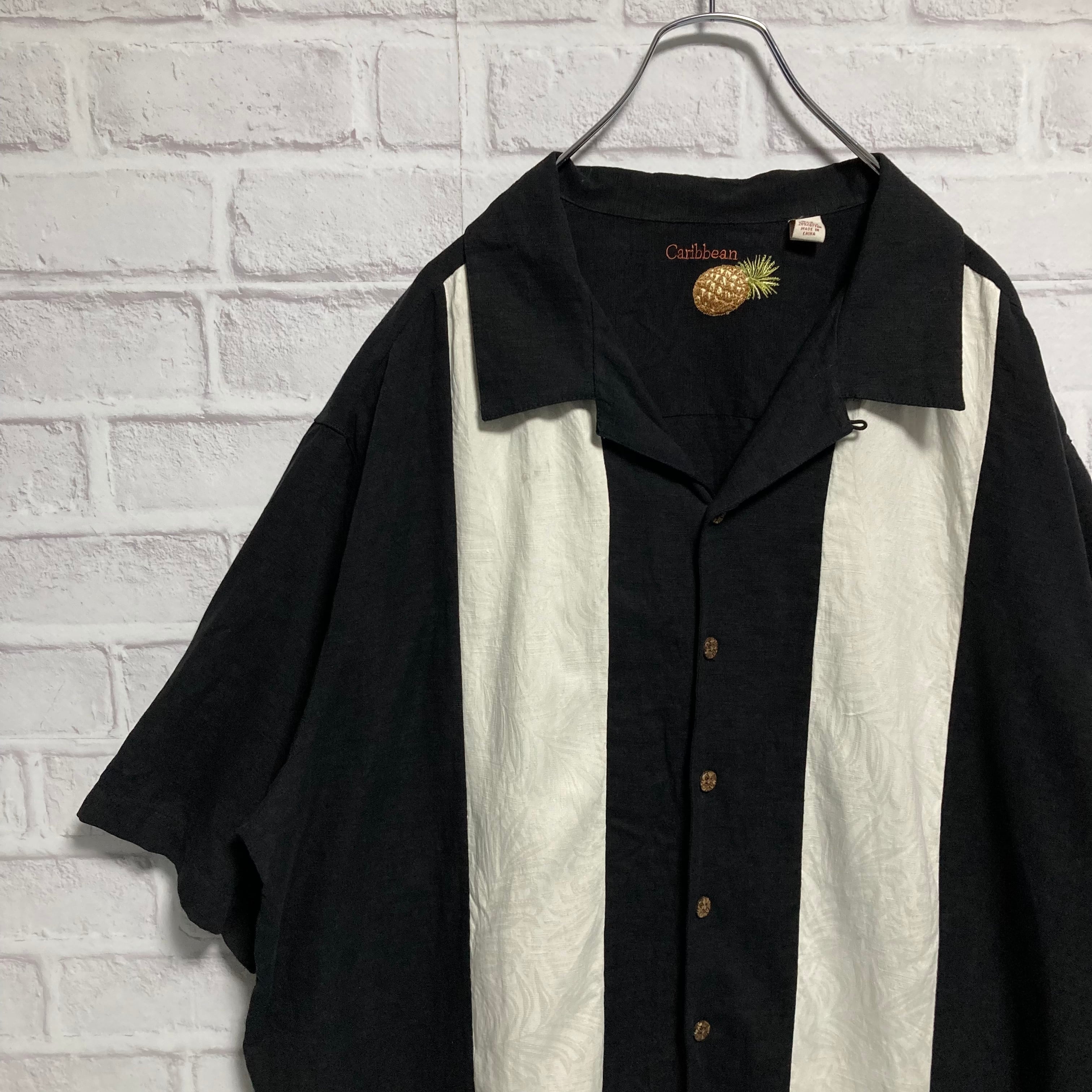 Caribbean】S/S CUBA Shirt XXL相当 カリビアン キューバシャツ 半袖 ...