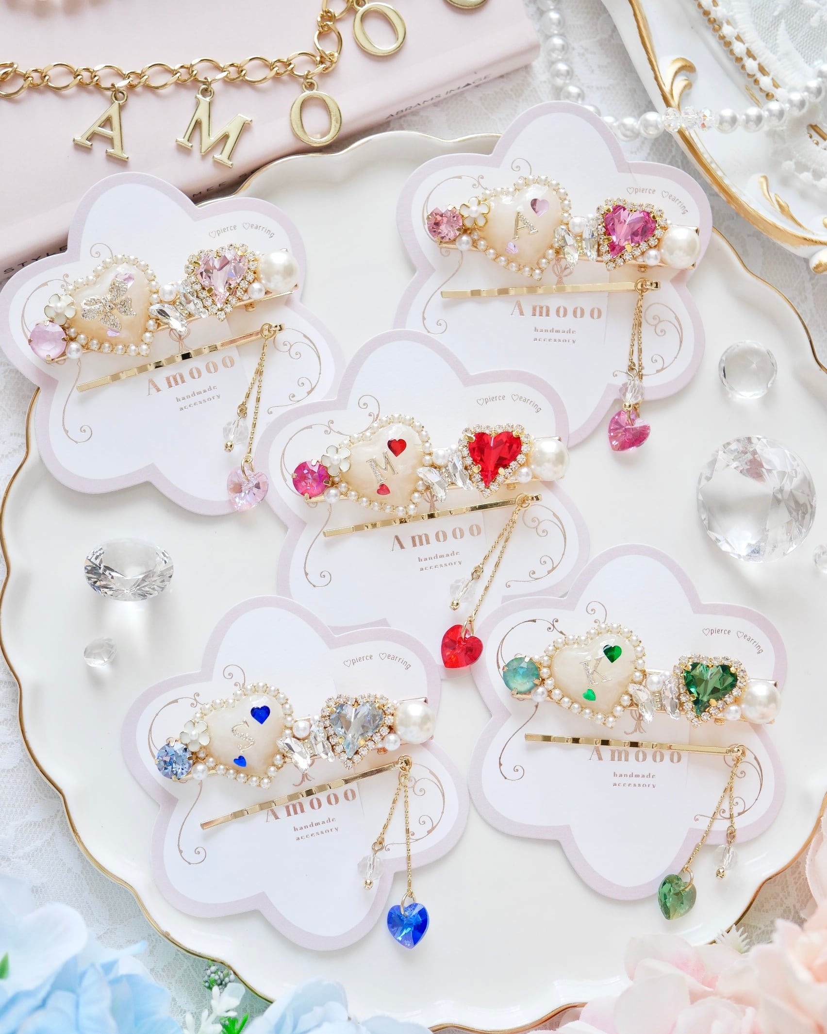 ハート イニシャル入りチャーム Sサイズ ハート イニシャル入りチャーム Sサイズ 【公式通販】