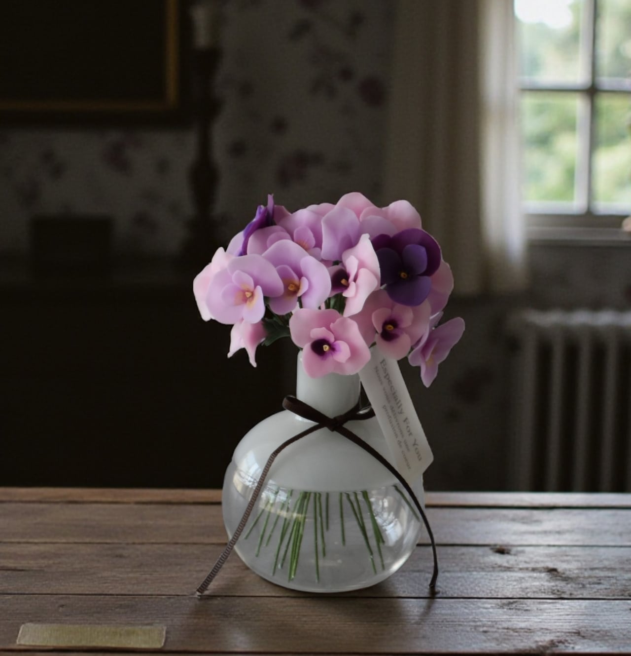 ◇粘土のお花◇ビオラ ・・・B1353 | oldfantasy