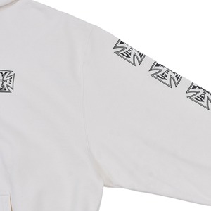 【VETEMENTS】BIKER CROSS SLEEVES ZIP-UP HOODIE