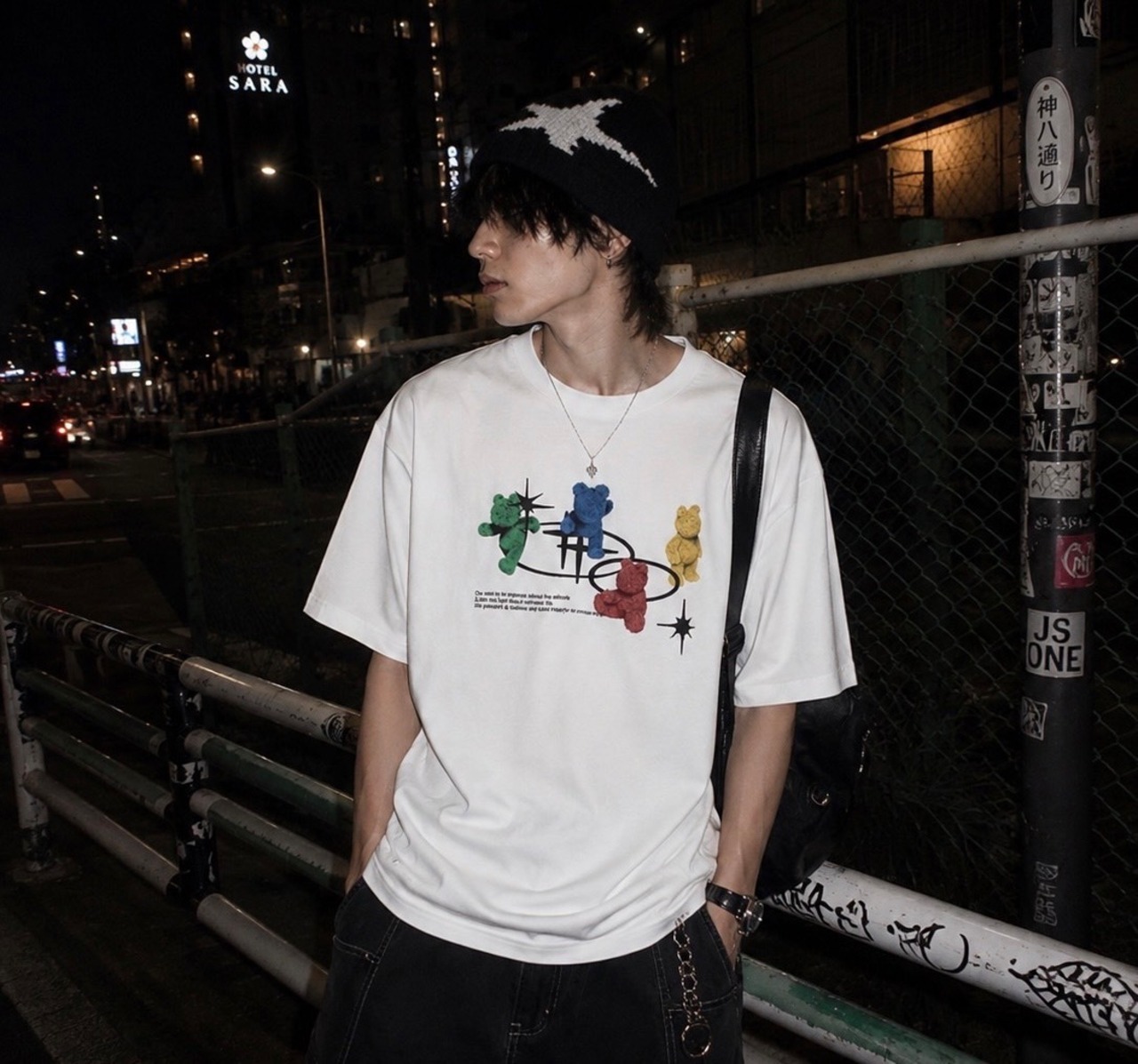 シャギーベア Tシャツ_WHITE/Shaggy Bear T-Shirt_White