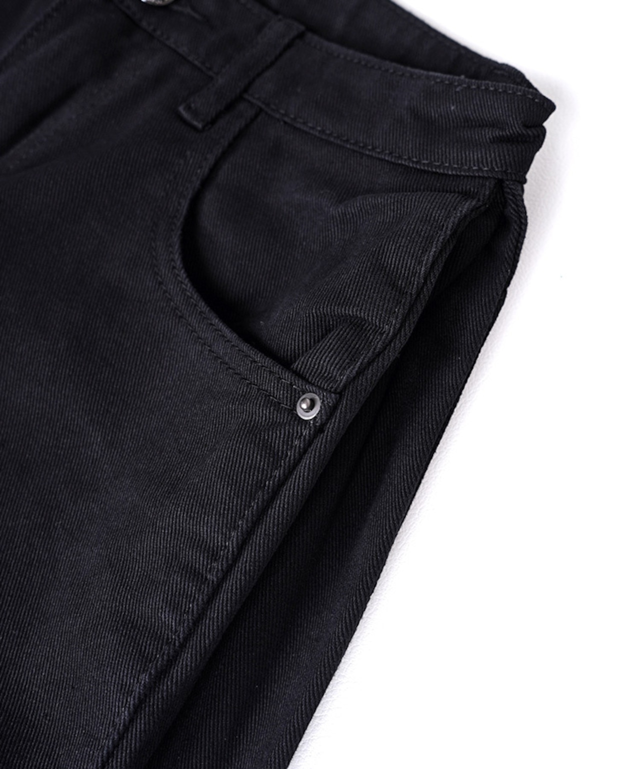 COOLA BASEコットンワイドスナップパンツ (BLACK) CQ-47089